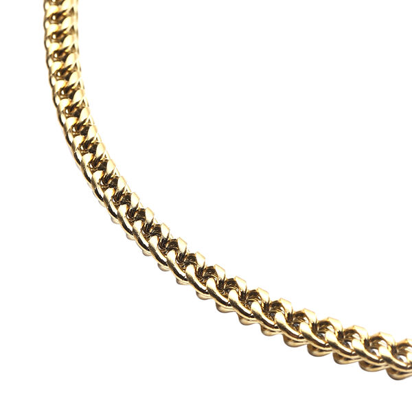 Halskette ca. 60 cm Edelstahl vergoldet image number 3