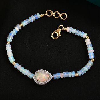 D'Joy AA nat&uuml;rliches, &auml;thiopisches Welo Opal 18cm Armband - 14,66 ct.
