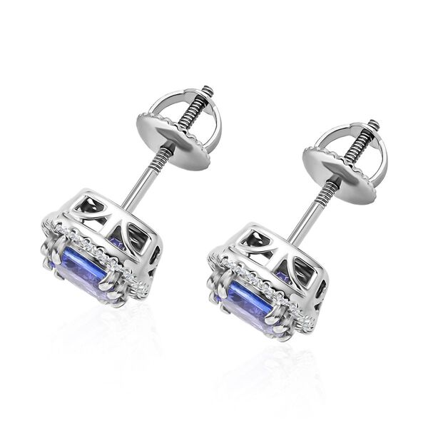 RHAPSODY AAAA Tansanit und VS-EF Diamant Ohrringe in 950 Platin - 2,35 ct. image number 6