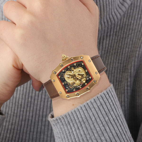 Genoa- wasserdichte Uhr in Goldton image number 3