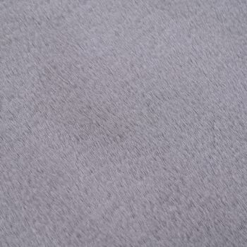 SERENITY NIGHT  Kunstfell-Teppich mit Schaumstoffbasis, Wolkenform, 100x180cm, Silbergrau