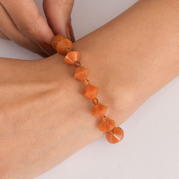 EverTrue rotes Aventurin und Hessonit Granat 18,5cm Armband - 62 ct. image number 2