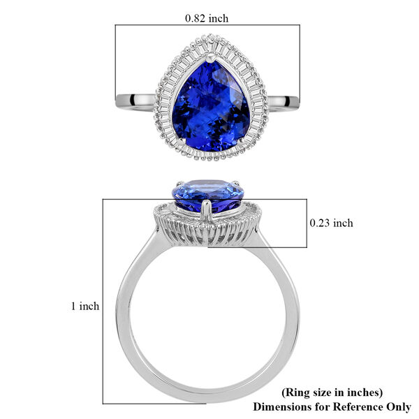 RHAPSODY AAAA Tansanit und VS E-F Diamant Ring - 3,05 ct. image number 6