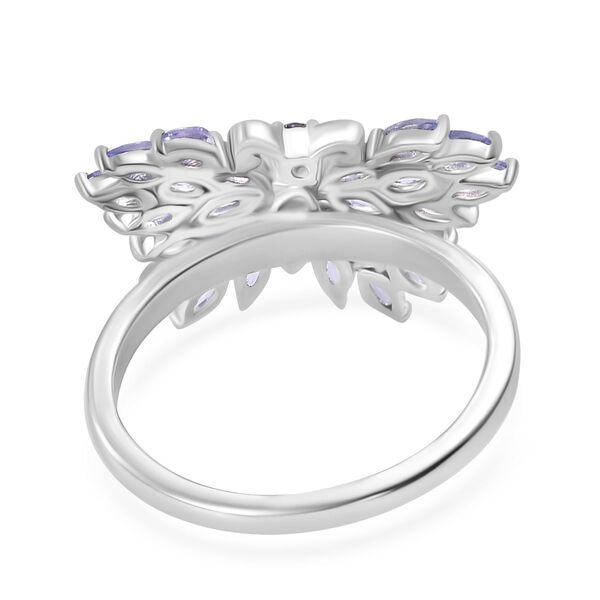 Tansanit und Zirkon Ring - 2,23 ct. image number 6