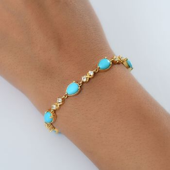 D'Joy AA Sleeping Beauty T&uuml;rkis und Zirkon Armband