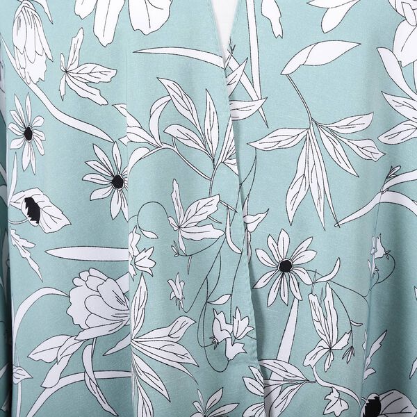 Muster Kimono, Einheitsgr&ouml;&szlig;e Hellgr&uuml;n image number 3