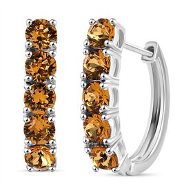 J Francis gefertigt mit SWAROVSKI- Goldene Topas Swarovski Kristall-Ohrringe