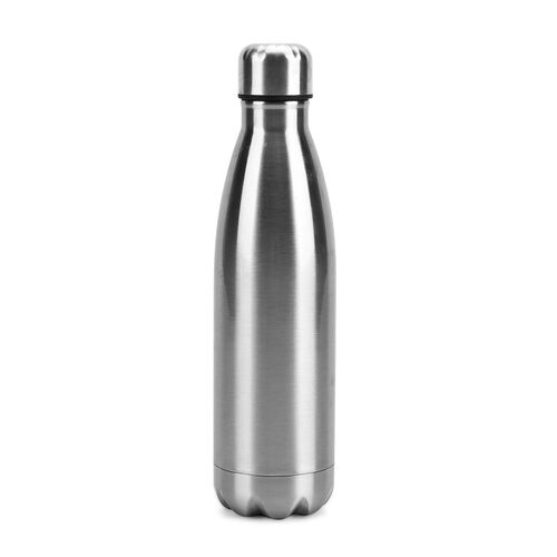 Doppelwandige Edelstahl-Trinkflasche, 500ml, Silber image number 0