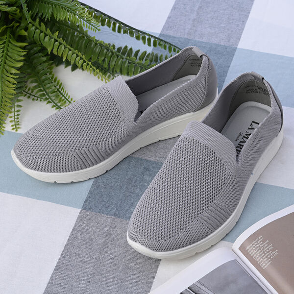 LA MAREY - Damenschuhe mit rutschfester Sohle, Gr&ouml;&szlig;e 38, Grau