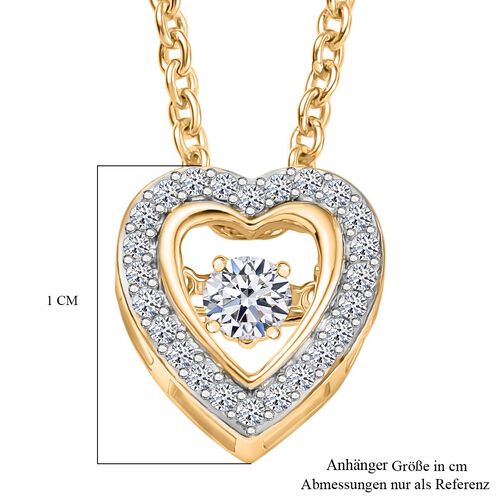 LUXURIANT DIAMOND - Lab Grown Diamant SI Schmuckset 925 Silber 750 Gelbgold Vermeil ca. 0.24 ct image number 6