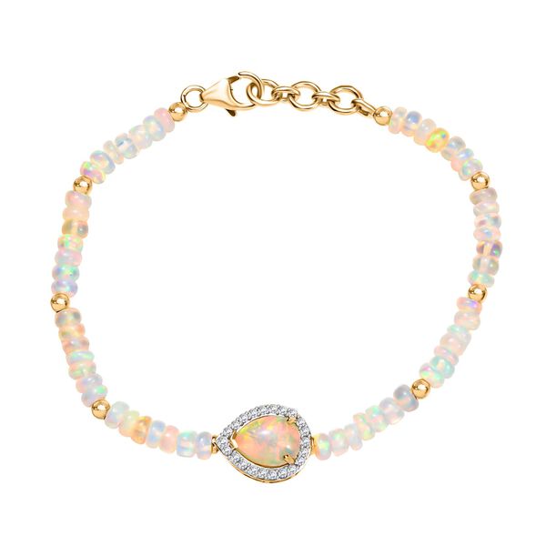 D'Joy AA nat&uuml;rliches, &auml;thiopisches Welo Opal 18cm Armband - 14,66 ct.