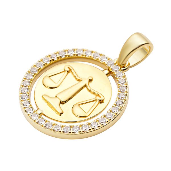 Weißer Zirkon Waage-Anhänger - 0,63 ct. image number 3