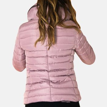 19V69 by Alessandro Versace: Winterjacke mit Kapuze, Altrosa, L