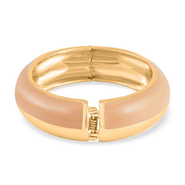 Emaillierter Armreif, Elegantes Design, 19 cm, ca. 64g, grau image number 5