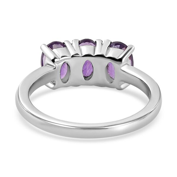 Afrikanischer Amethyst Ring, Edelstahl (Gr&ouml;&szlig;e 21.00) ca. 1,24 ct image number 6