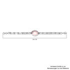 Rosa Quarz Armband ca. 19 cm Messing platiniert ca. 19,79 ct image number 4