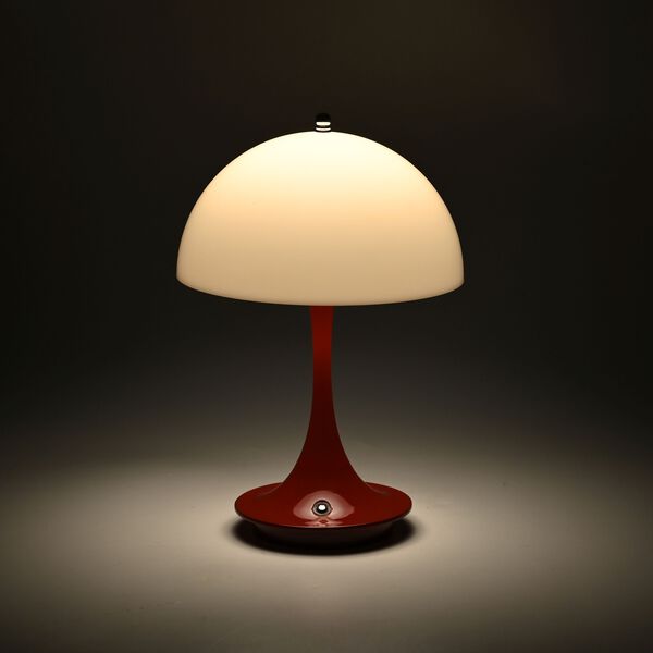 Kabellose Retro Pilz- Designerlampe  mit 3 Lichteinstellungen, rot image number 10