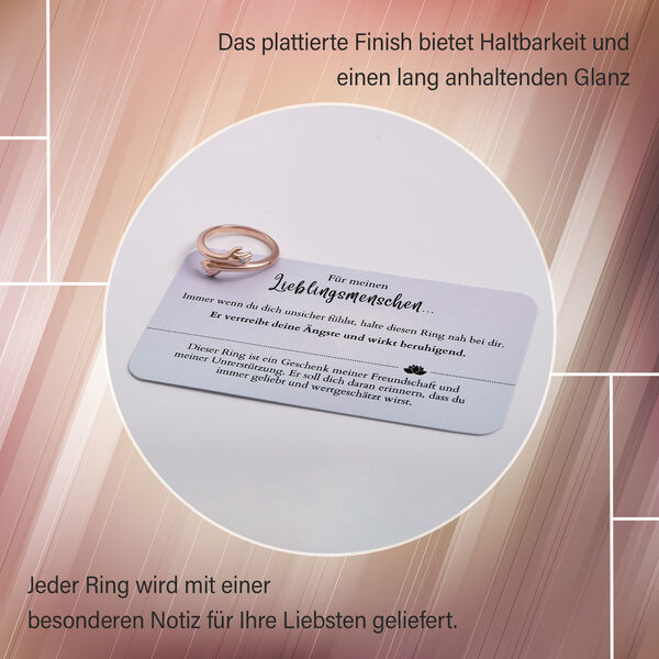 Wei&szlig;er Diamant P3 Ring, 925 Silber ros&eacute;vergoldet (Gr&ouml;&szlig;e 17.00) ca. image number 11