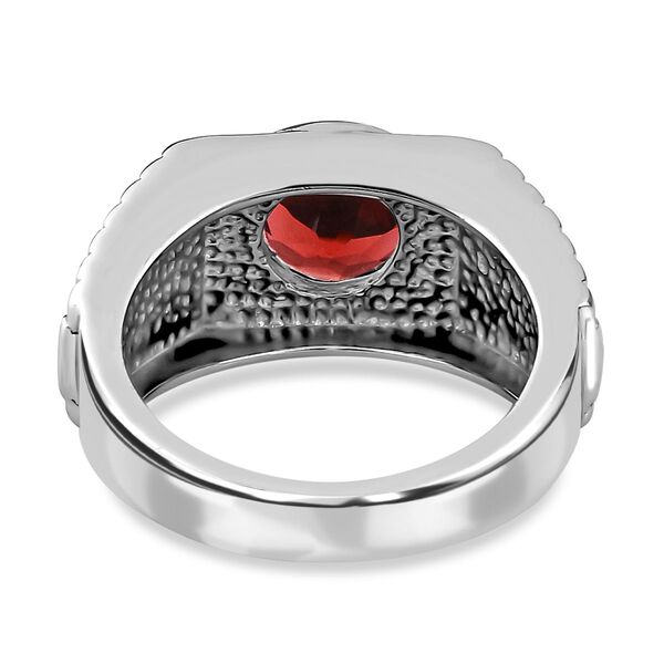 Roter Granat Ring, Edelstahl, (Gr&ouml;&szlig;e 18.00), ca. 2.34 ct image number 6