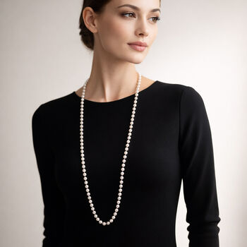 Wei&szlig;e Edison Perle 71cm Halskette