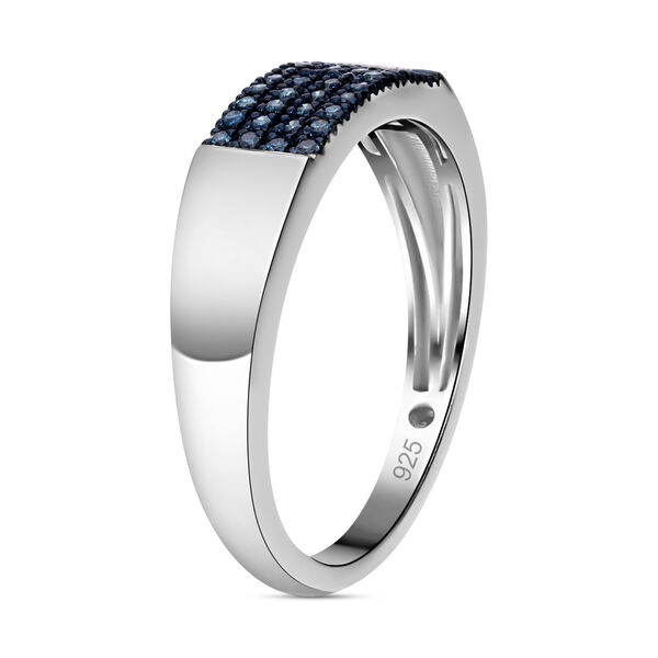 Blauer Diamant-Ring - 0,20 ct. image number 4