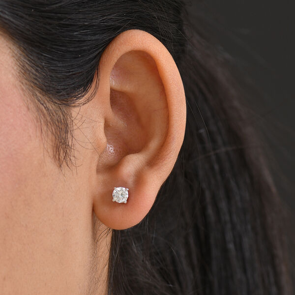 LUXURIANT DIAMOND - Lab Grown Diamant SI-GH SGL zertifiziert Ohrringe 925 Silber rhodiniert ca. 1.00 ct image number 3