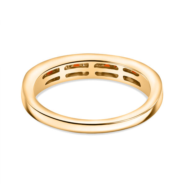 D'Joy AAA Blaze Feueropal Ring, 925 Silber vergoldet - 0,44 ct. image number 5