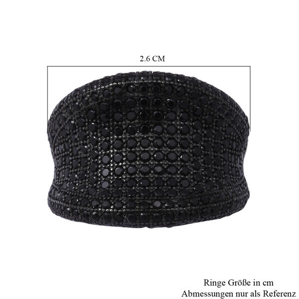 Schwarzer Spinell Ring 925 Silber rhodiniert  ca. 2,78 ct image number 5