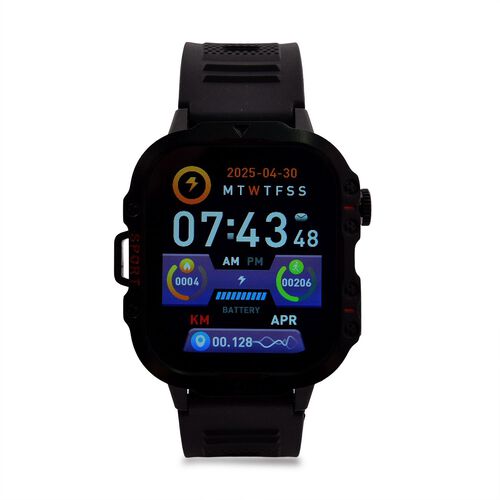 H19 Smartwatch, 2.01 Zoll HD-Display, Herzfrequenz-, Blutdruck- und Blutsauerstoffmessung, Bluetooth-Anrufe und Musik, Schlaf-Aktivitätsüberwachung, SIRI und Taschenlampenfunktion image number 0