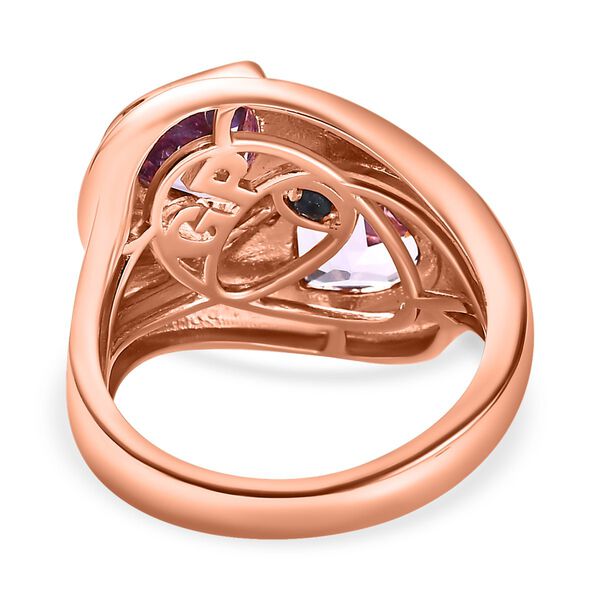 GP Amore Kollektion - Rose De France Amethyst und Kanchanaburi  blauer Saphir-Ring - 2,03 ct. image number 5