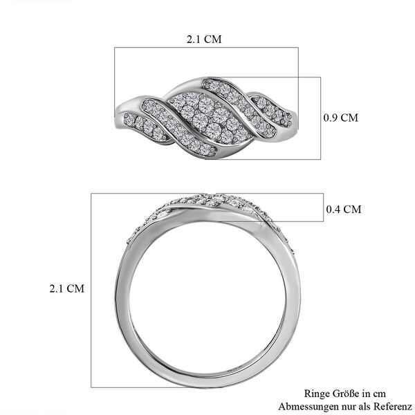 Wei&szlig;er Diamant-Ring - 0,33 ct. image number 6