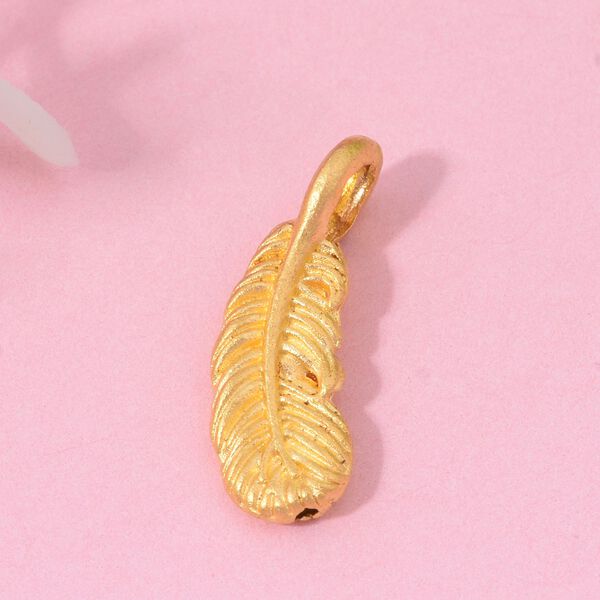 Feder Anh&auml;nger in 999 Gold image number 1