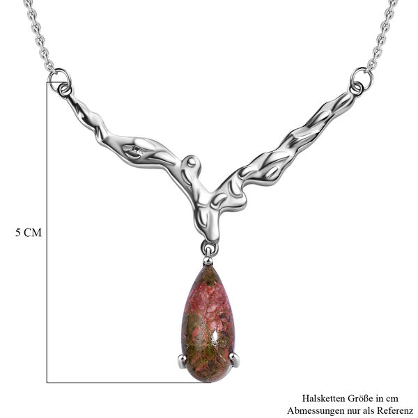 Unakite Halskette, 45 cm - 6,62 ct. image number 5