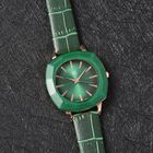 Strada - Elegante Damen-Uhr, PU-Leder Armband, wasserdicht, japanisches Uhrwerk, Grün image number 1