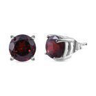 Roter Granat Ohrringe 925 Silber ca. 2.14 ct