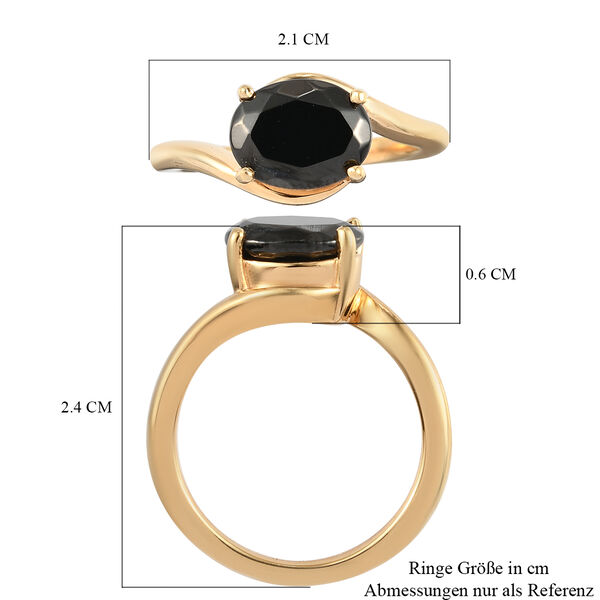 Elite Shungit Ring 925 Silber vergoldet  ca. 1,17 ct image number 7