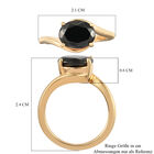 Elite Shungit Ring 925 Silber vergoldet  ca. 1,17 ct image number 6