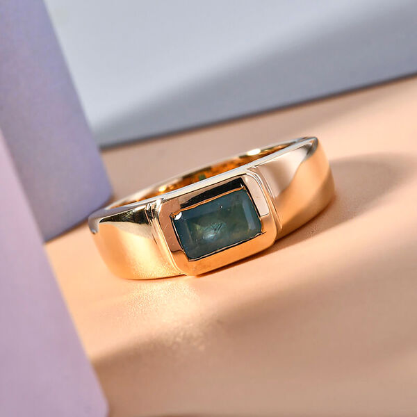 Grandidierit Ring 925 Silber vergoldet  ca. 0,98 ct image number 2