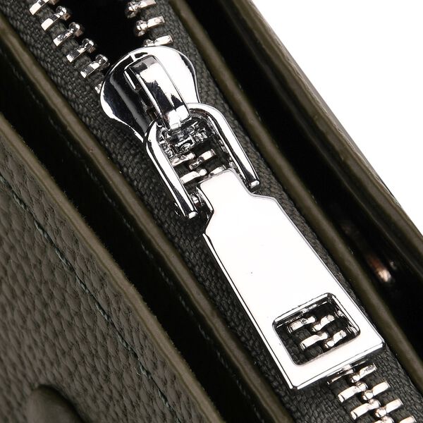 Crossbody-Tasche aus 100% echtem Leder mit Henkel und Schulterriemen, 24x11.5x18 cm, Grün image number 7