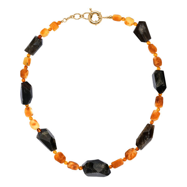 EverTrue Strahlen Quarz und Bernstein 45cm Halskette - 288 ct. image number 4