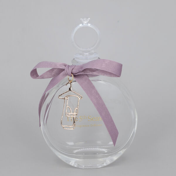 The 5th Season - Parf&uuml;mflasche mit Amethyst Edelsteinen, Gr&ouml;&szlig;e 9,5x3,5x14 cm, Lila, 100ml