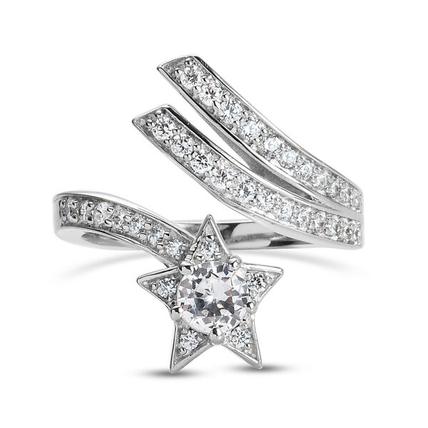 K&uuml;nstlicher Diamant-Ring, Ionenbeschichtetes Messing  ca. 1,26 ct