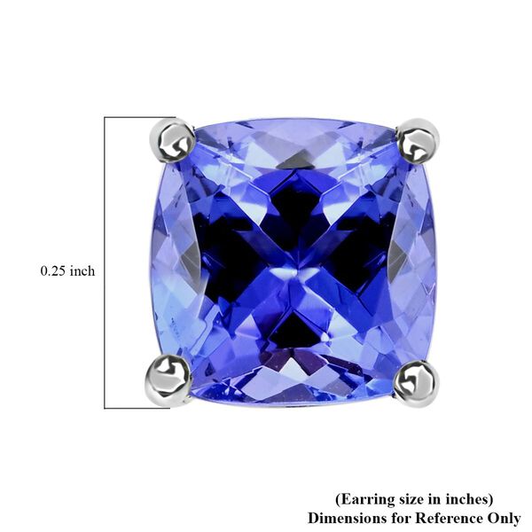 RHAPSODY zertifiziert und gepr&uuml;ft AAAA Tansanit Ohrringe in 950 Platin - 2,30 ct. image number 1