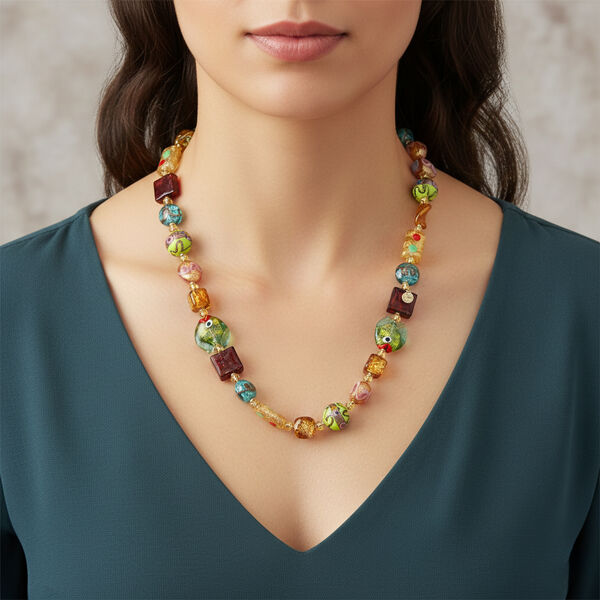 IL MURANO DI FRANCESCA - Venezia Mehrfarbiger Halskette 76 cm image number 1