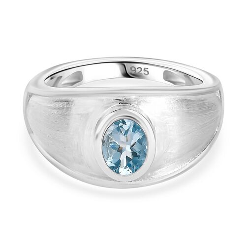 AAA Aquamarin Ring, ca. 0,67 ct. image number 0
