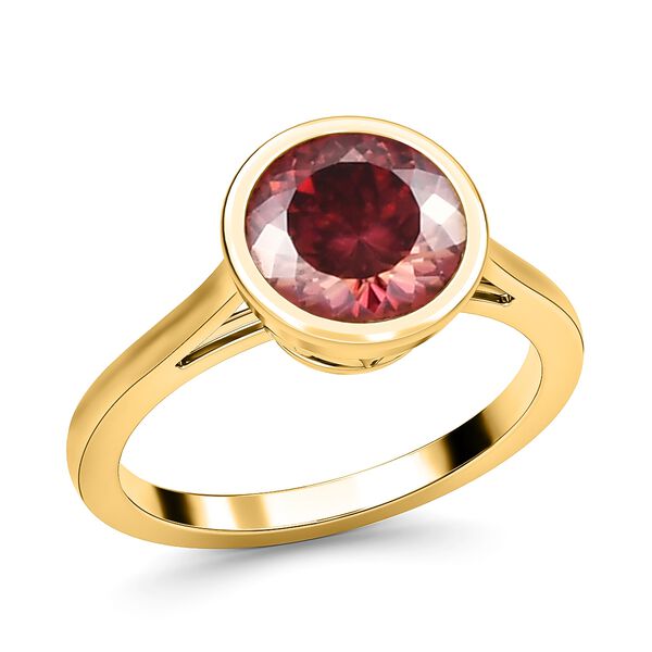 Roter Moissanit-Ring - 1,23 ct. image number 5