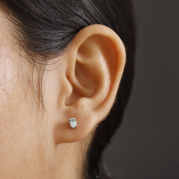 AA Santamaria Aquamarin Ohrringe 925 Silber rhodiniert ca. 0,46 ct.