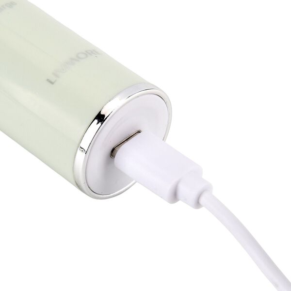 Sonic elektrische Zahnb&uuml;rste mit 3 Zahnb&uuml;rstenk&ouml;pfen und 1 Silikon-Zungenb&uuml;rstenkopf, 24,5x2,5cm, gr&uuml;n image number 7