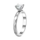 Moissanit Ring, 925 Silber platiniert - 0,90 ct. image number 5