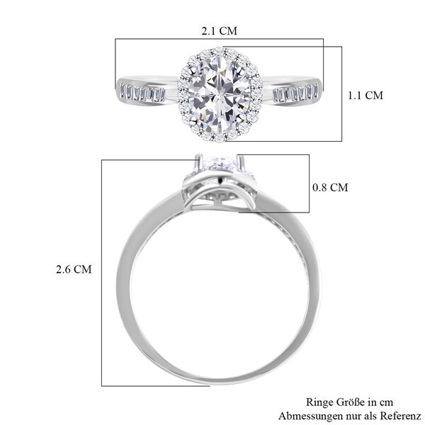 LUSTRO STELLA - Wei&szlig;er Zirkonia-Ring - 0,91 ct. image number 4